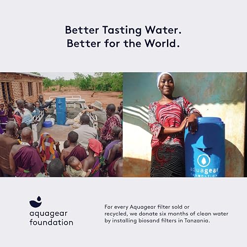Miniatura 6 de Aquagear Jarra de filtro de agua plomo cloro PFOAPFOS filtro de microplásticos 10 tazas 120 galones de vida útil del filtro