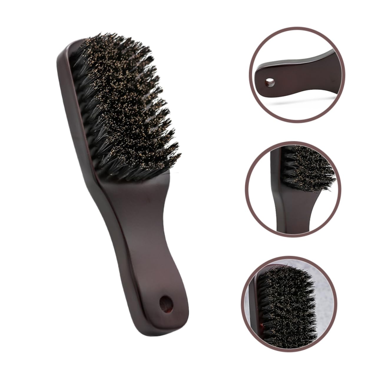Mikinona Quality Material Beard Brush Soft and Comfortable for Daily Use Beard Styling Brush Comb Male Care