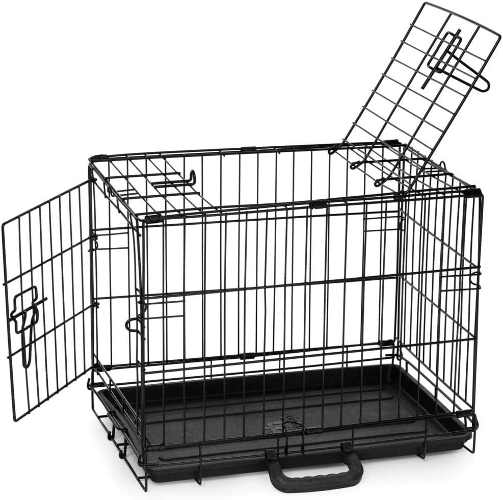 Precision Pet Products Two Door Provalue Wire Dog Crate, 19 Inch, For Pets up to 15 lbs