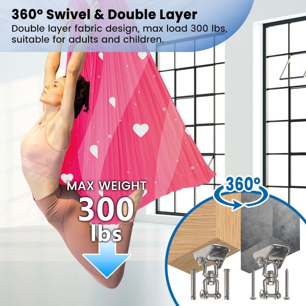 2-Layer Safe 360° Swivel Sensory Swing for Kids Adults Pod Swing Special Needs Indoor Outdoor Snuggle Swing Hanger Hammock for Calming, Autism, ADHD Aspergers Therapy Cuddle, Sensory Seat Aerial Yoga - Image 6