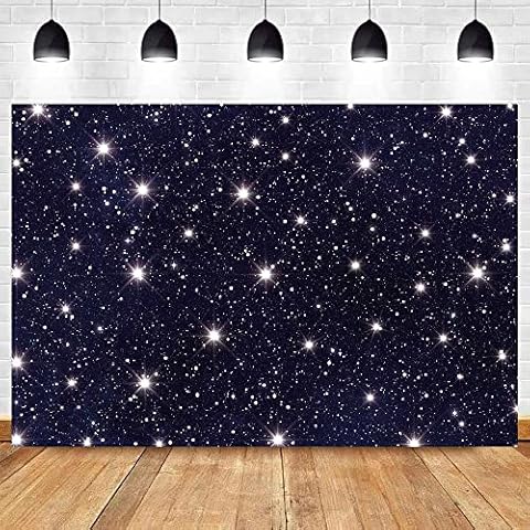 Yongqian Night Sky Star Backdrops Universe Space Theme Starry Photography Backdrop Galaxy Stars Children Boy 1st Birthday Party Photo Background Newborn Banner Studio Booth 9x6ft Cover