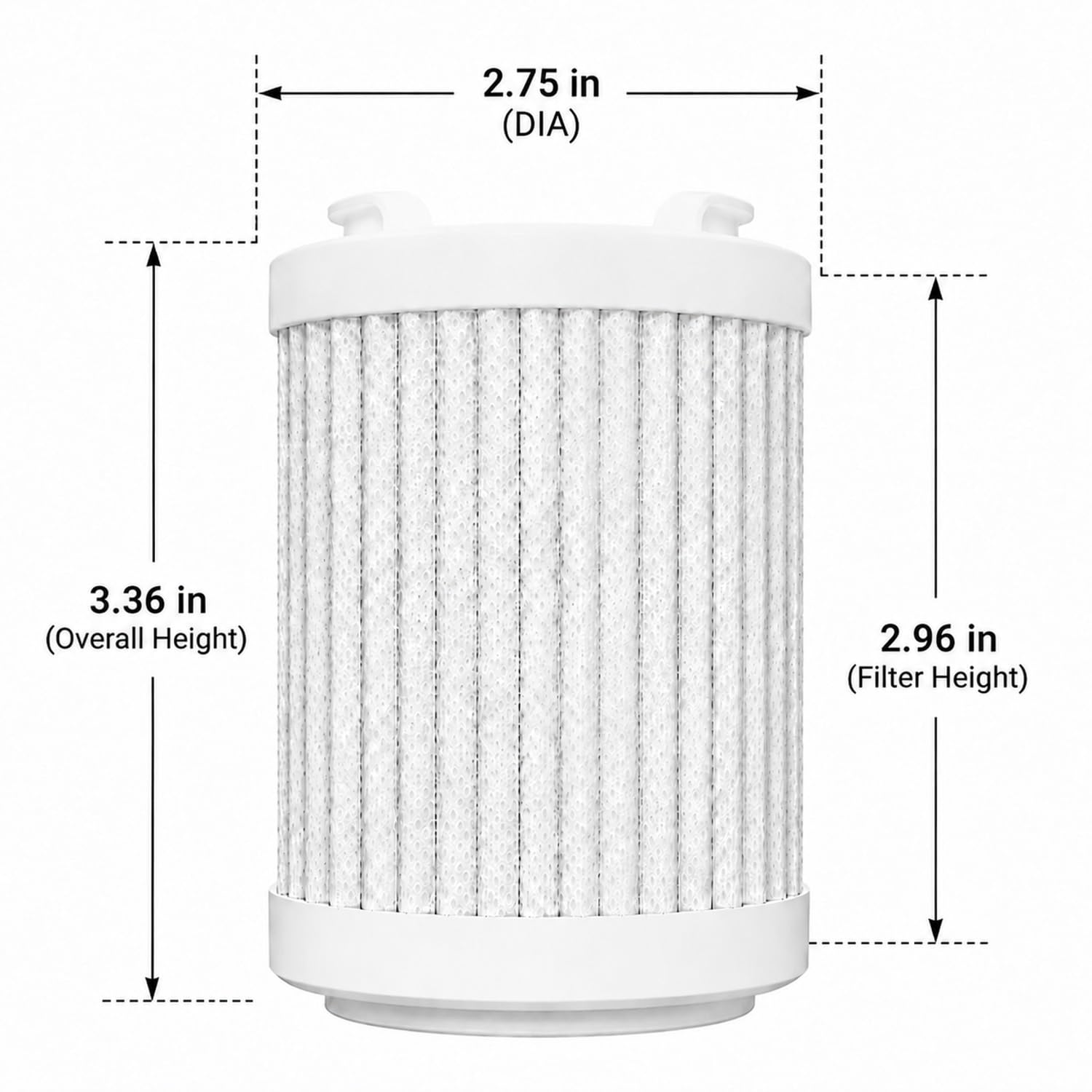 Filtro di ricambio per doccia compatibile con Filterbaby Pro | Confezione da 2 filtri addolcitori per acqua dura (2 pezzi)