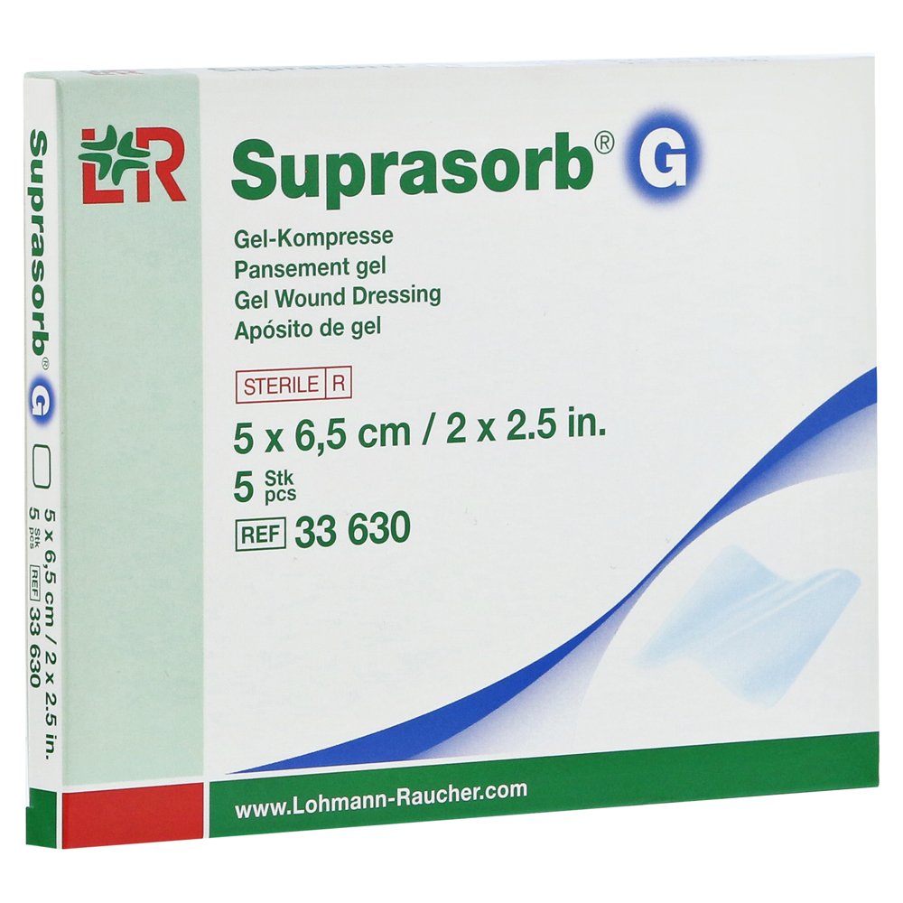 SUPRASORB G Gelkompresse 5x6,5 cm 5 Stück