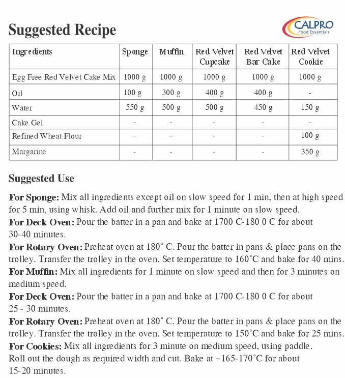 Image of Eggless Red Velvet Cake Premix: for Baking | Smooth Voluminous, Velvety Rich Texture ! High Protein! Melt-In-Mouth -100% Vegetarian ! Cake Mix Powder 1KG