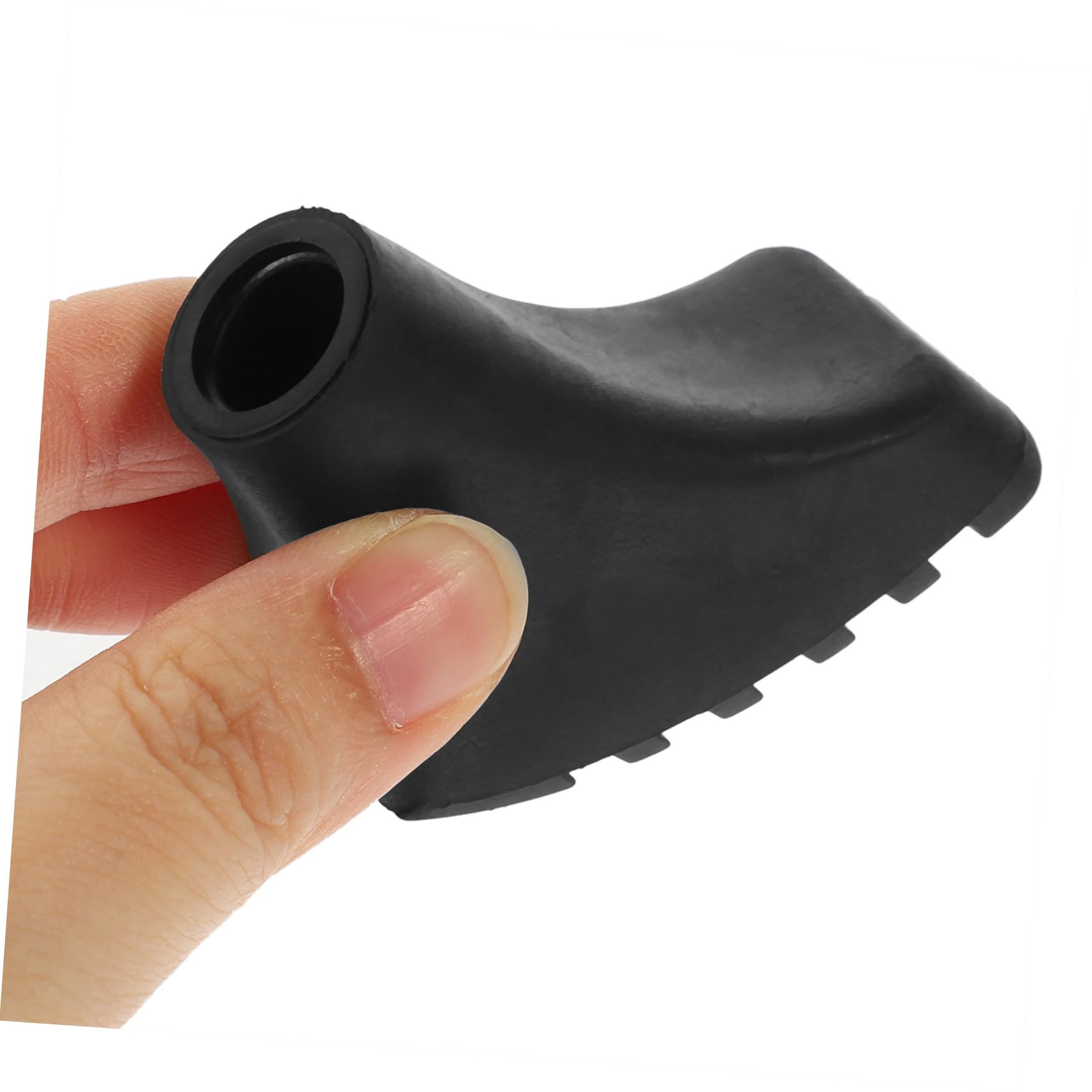 Yardwe Accesorios Senderismo Bastones Senderismo Bastones Trekking Accesorios Trekking Baston Trekking Cubiertas De Punta De Poste Punta De Caña Black