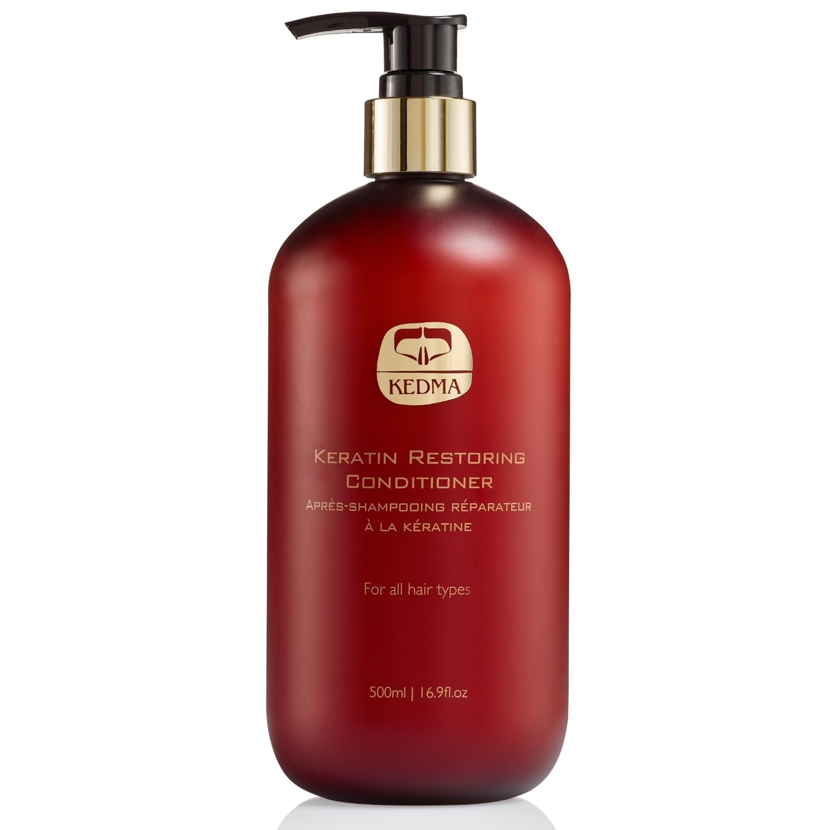 Kedma - Restorative Keratin Conditioner - For Damaged and Treated Hair - Smoothing, Nourishing, and Protective - Sulfate-Free, Paraben-Free, Silicone-Free - 500ml