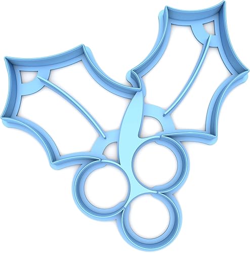 Sweet Prints Inc Holly with Berries Cookie Cutter - Dishwasher Safe