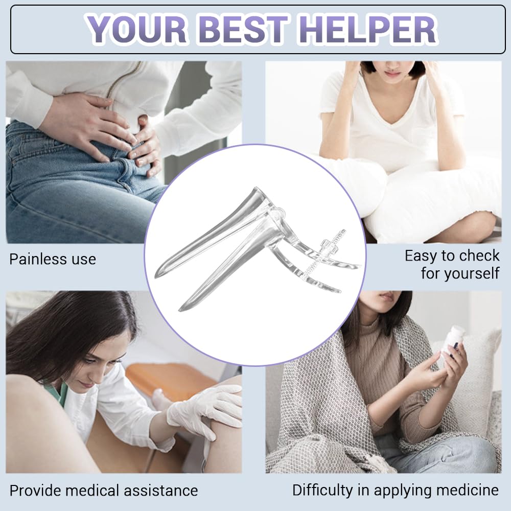 Spekulum für Frauen, 4 Stück Vaginalspekulum, einstellbarer Winkel, wiederverwendbar, schmerzlos, Spekulum, ABS-Material, große Spekulum Instrumente, Werkzeuge