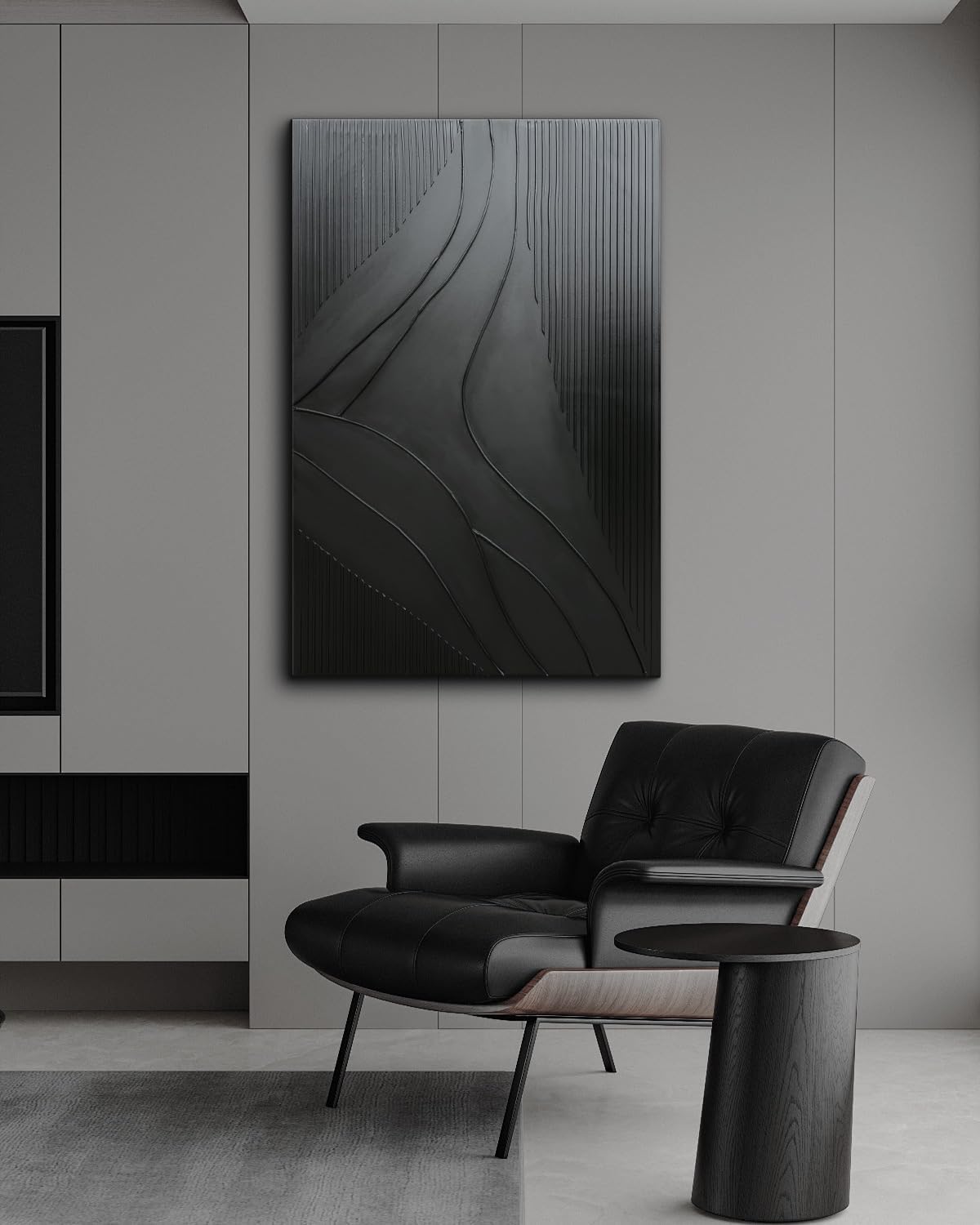 Eonzeun White Abstract Wall Art - Contemporary Hand-Painted Textured Oil Painting On Canvas 28x40 inch,Minimalist 3D Texture Art Painting for Wall Decor