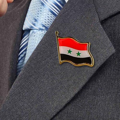 Image of Country Flag Brooch Metal Alloy Souvenir Pin Shirt Hat Backpack Jewelry Accessories Decoration Party Christmas Gift Badge International Travel Pin