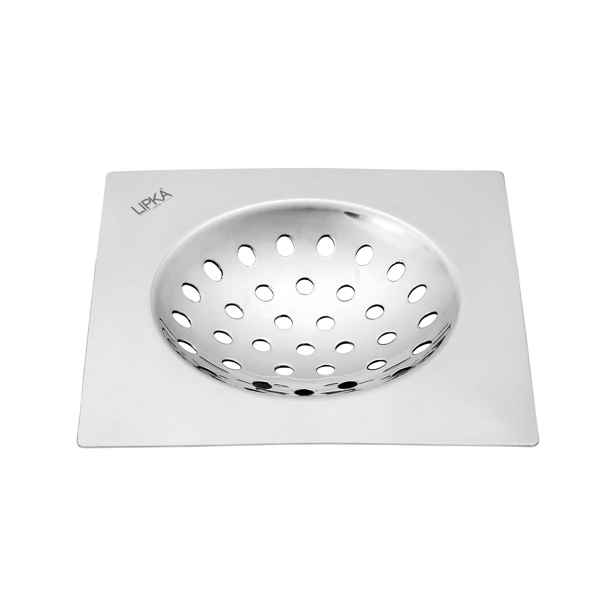LIPKA Pack of 2 UNO Square Flat Cut Floor Drain |Premium Stainless Steel |6 x 6 Inches|