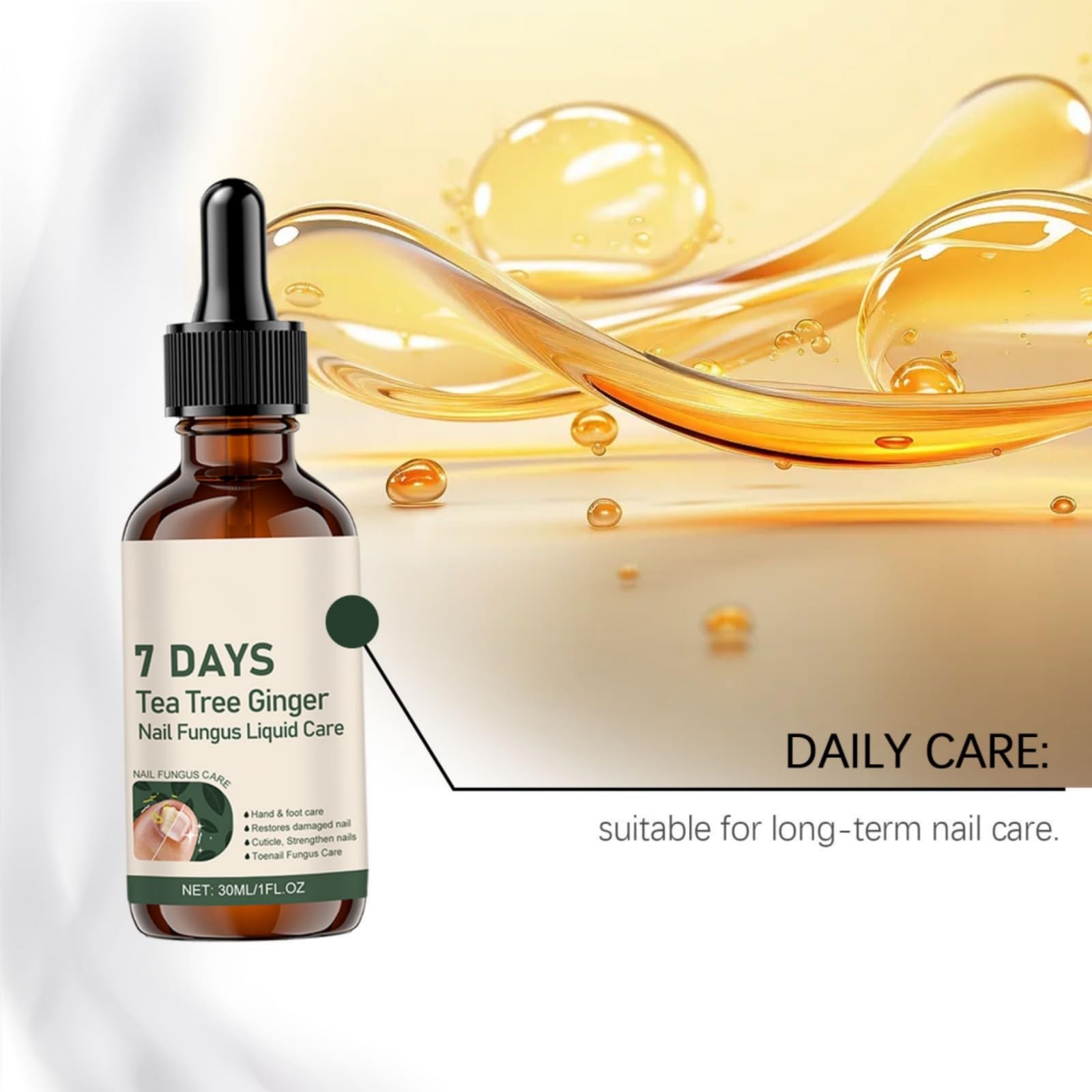 Gegen Nagelpilz Tropfen,Teebaumöl Nagelpilz Nagelpflege,Pilznägel Reparaturflüssigkeit,Nagel-Pilz Testsieger Für Reparatur und Schutz der Nägel,Nail Care Flüssig,30ML(2 Stück)