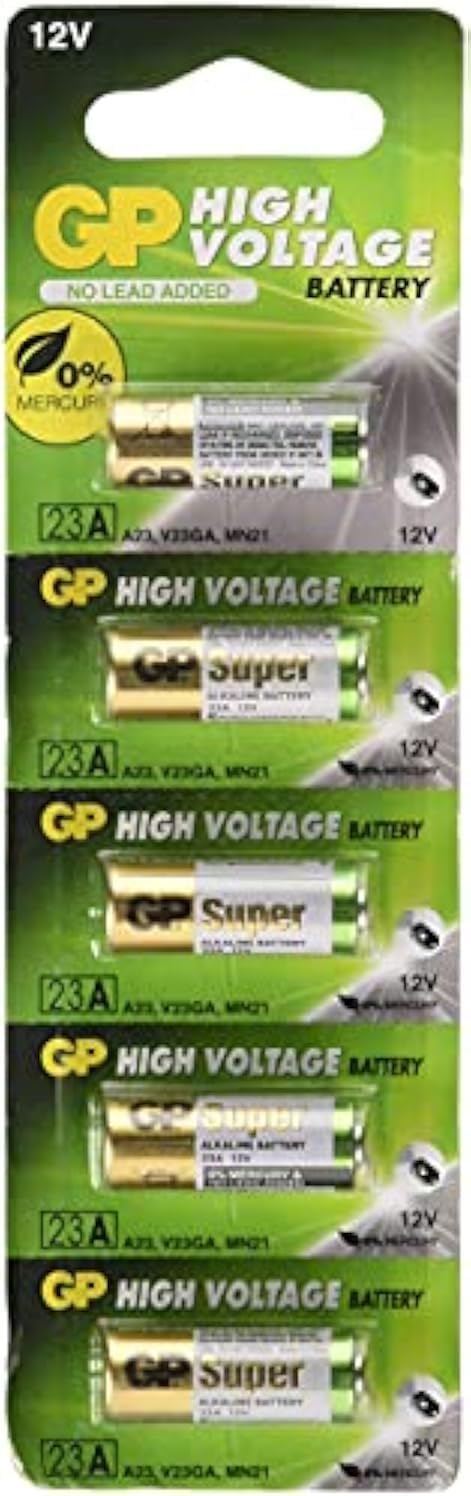 GP 23AE Ultra 23 A 12 V High Voltage Alkaline Battery (x10) : Amazon ...