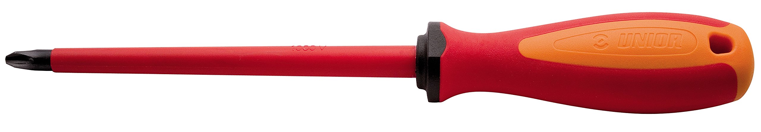 Unior TBI 613VDETBI Electrician's Screwdriver with 3-Component Handle, PH3 x 150 mm, Pack of 1, Black