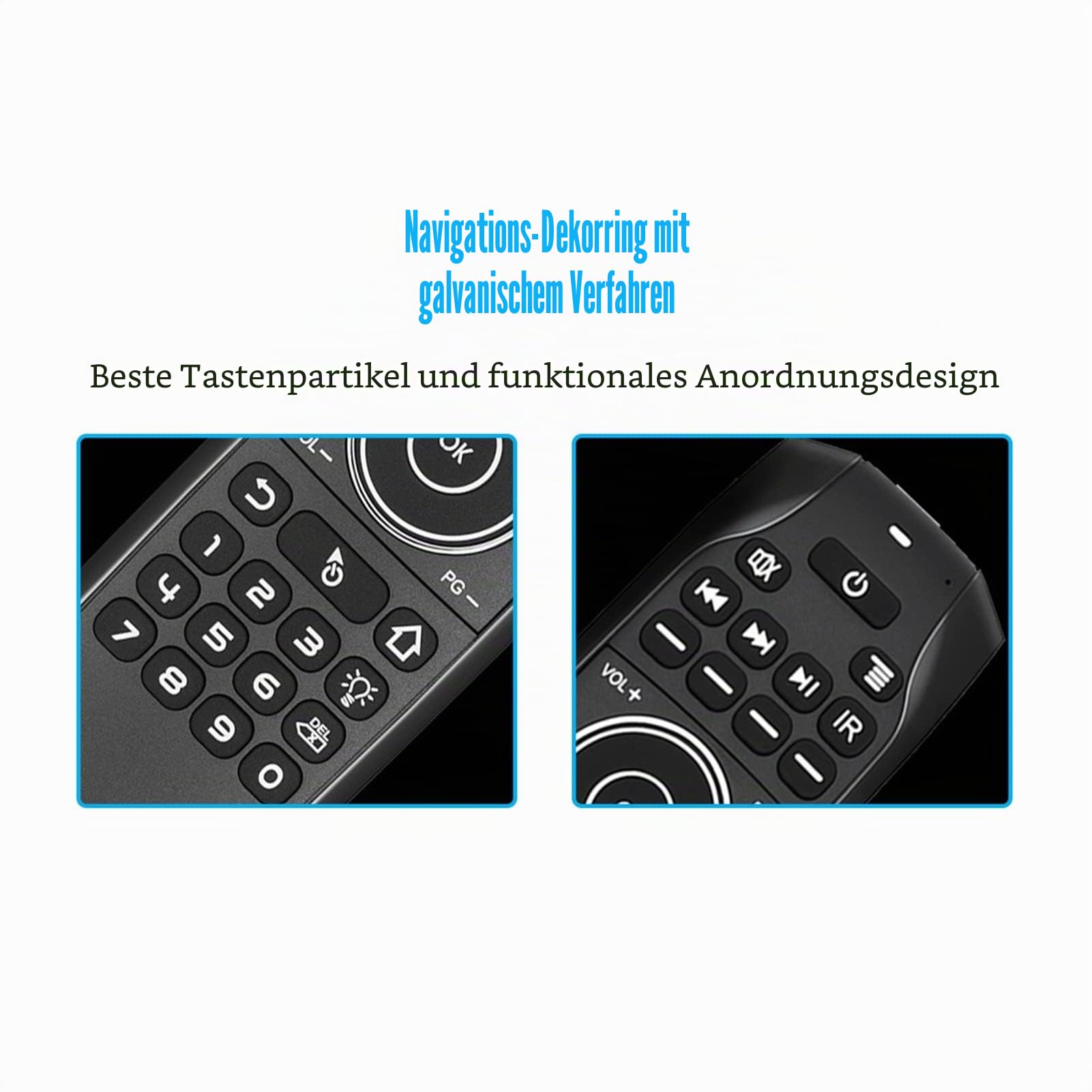 VBESTLIFE Sprachfernbedienung, Air Mouse Tastatur Bluetooth Air Fernbedienung, für TV Box Computer Smart Television(G7BTS Bluetooth-Version ohne Empfänger)