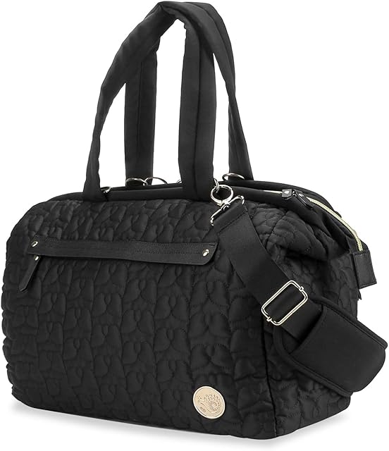 SONARIN Multi-Pockets Baby Nappy Changing Tote Bag,Stylish Large Capacity Multifunctional Baby Changing Bag Satchel Messenger Bag Travel Diaper Bag with Single Shoulder Strap