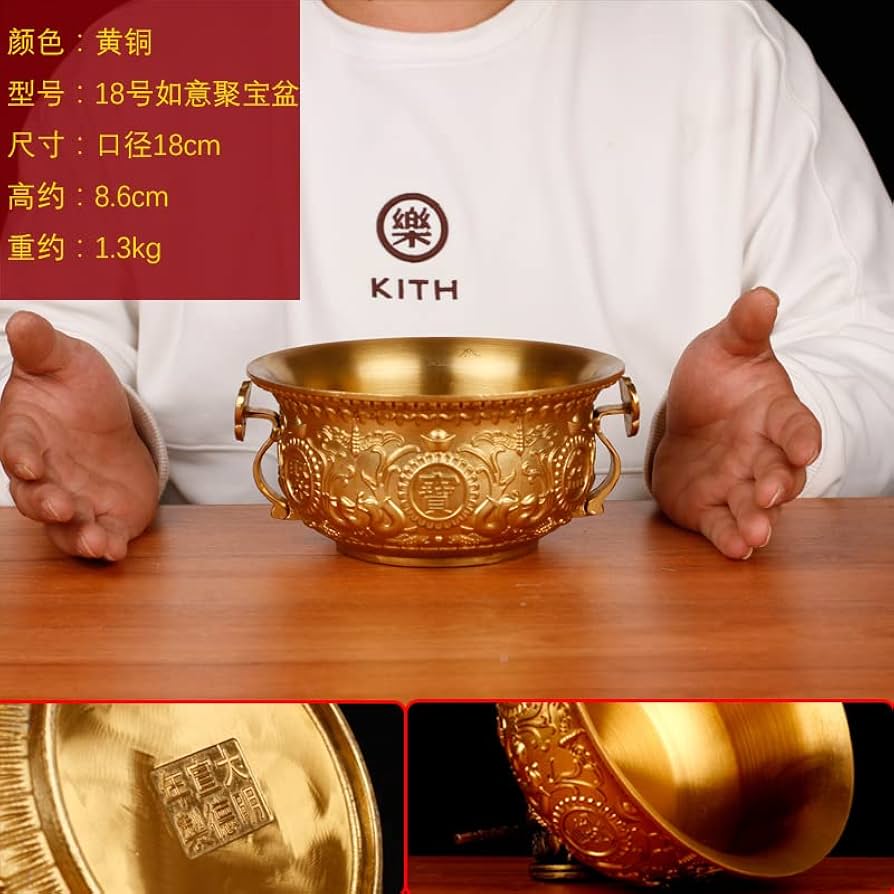 銅細工 聚宝盆 置物 招米 聚米 大盆 工芸品 装飾品 美術品 銅細工 聚宝盆 置物 招米 聚米 大盆 工芸品 装飾品 美術品