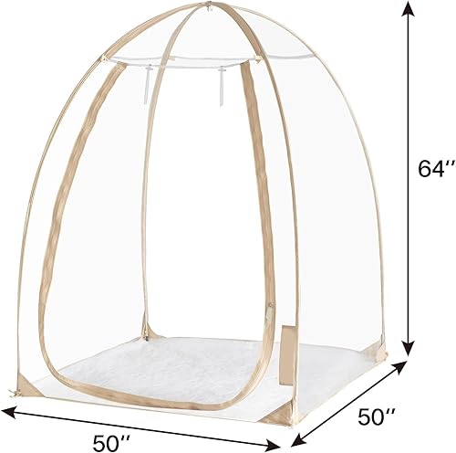 Vista 15 de EighteenTek Pod All Weather Sports Tent with Attached Floor, Instant Outdoor Bubble Tent, Rainproof Camping Sun Shelter for Sports Events Camping