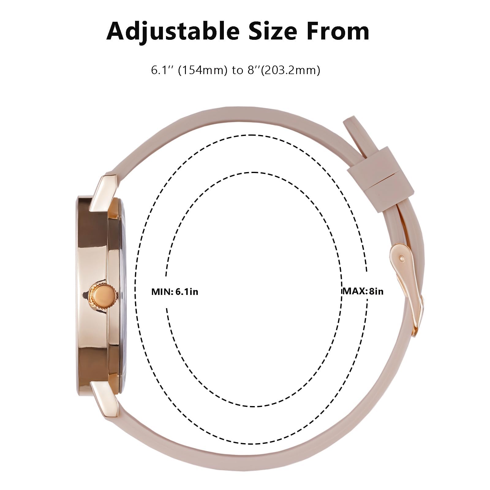 Nurse Watch for Women&Men,Analog Nursing Watches with 12/24 Hour Military Time,Second Hand