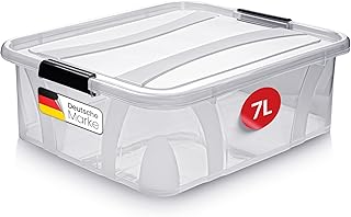 Sponsored You’re seeing this ad based on the product’s relevance to your search query.Learn more about this advertisement KONZEPT Storage Box with Lid 7L BPA Free Heavy Duty Locking Clips