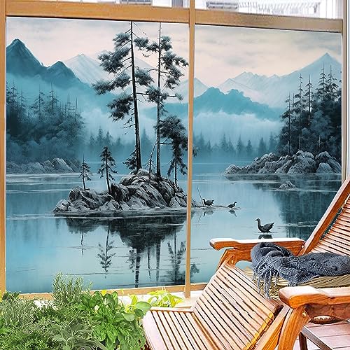Película decorativa para ventana estilo vitral natura miniatura 4