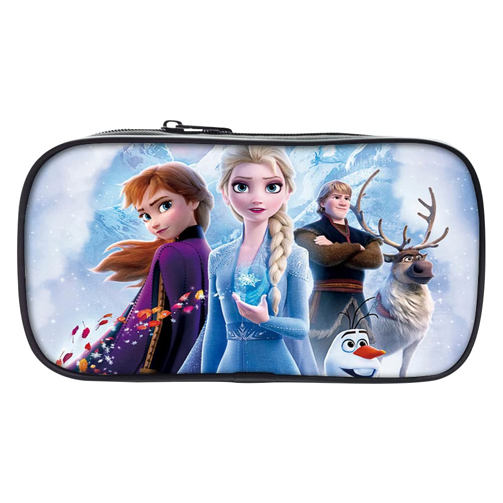 BESTZY Frozen Pencil Case Anime Pencil Bag, Student Pencil Box Stationery Case Large Capacity Frozen Pencil Case for Student Teen Boy Girl Gifts