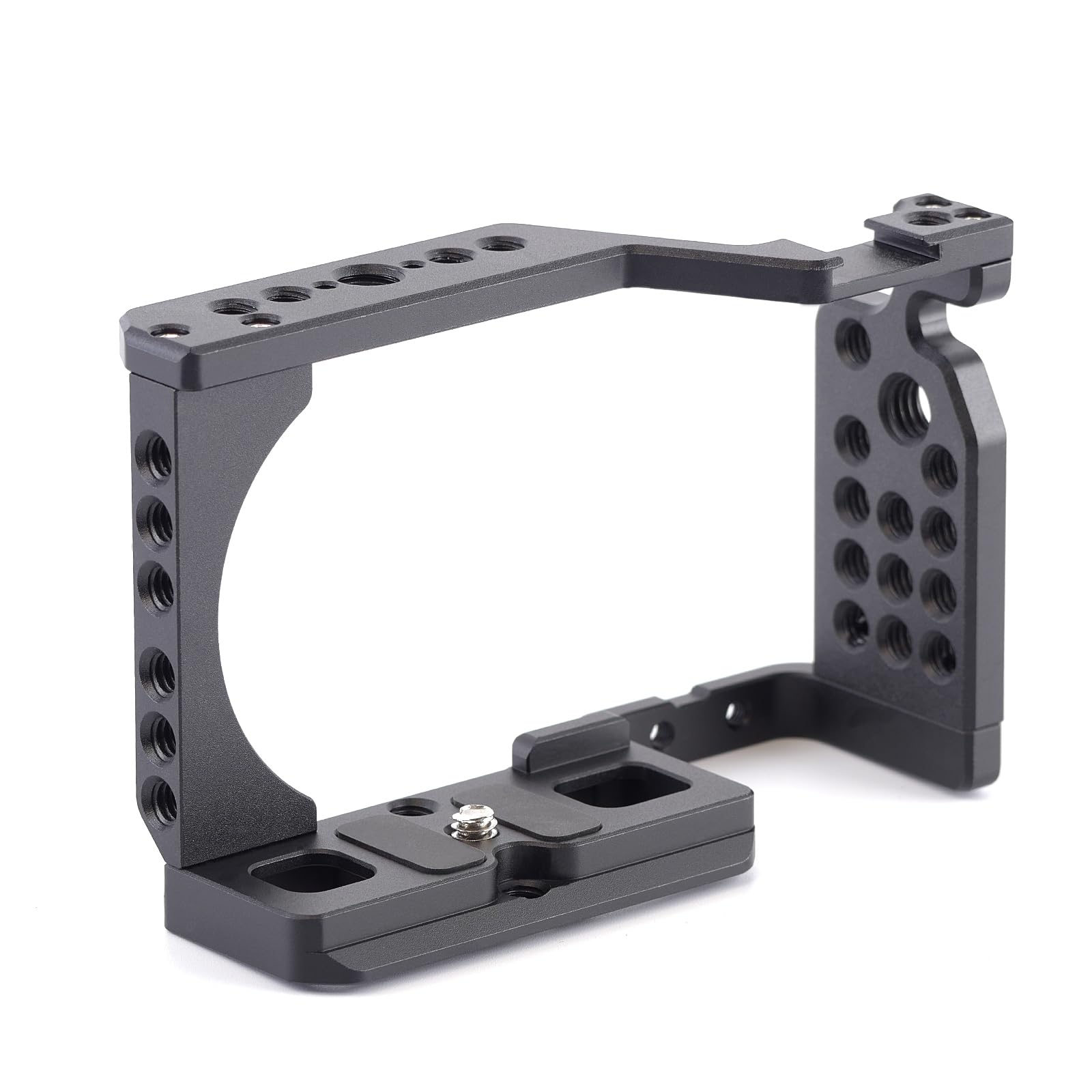ZV-E10 klatka szybkiego zwalniania do Sony ZVE10, wbudowana płytka szybkiego zwalniania do Arca, stabilizator klatki ramy aparatu z zimną stopką i otworem gwintowanym 1/10.2 cm-20 do