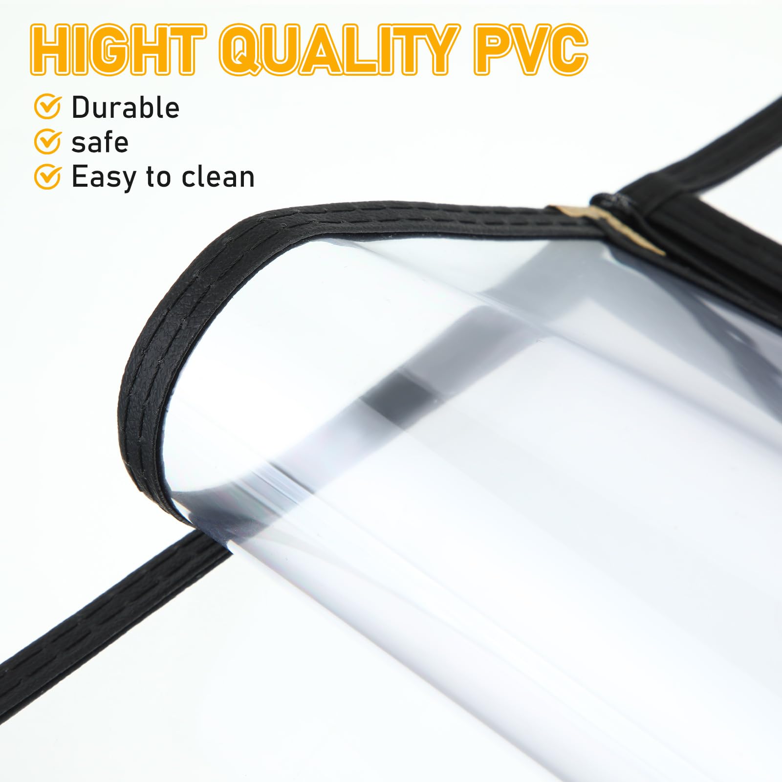 Cinnvoice 24 fundas para menú de restaurante de 8.5 x 11 pulgadas, estilo libro, 4 páginas, 8 vistas, PVC, transparente, soporte para menú, libro para cafetería, bar, hotel, color negro