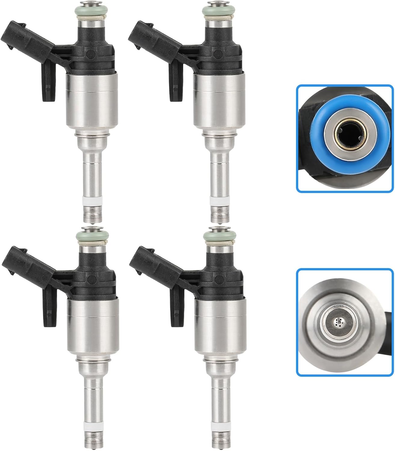 SCITOO Fuel Injectors Automotive Engine 6 Holes 4Pcs Replacement For Volkswagen For Beetle 2014-2017,For Volkswagen For Golf 2015-2018,For Volkswagen For Passat 2014