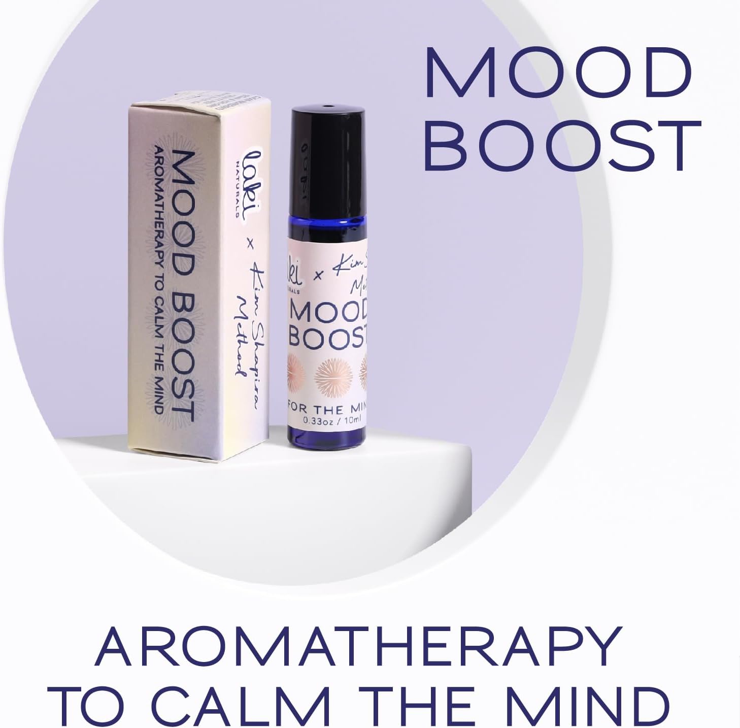 Laki Naturals Mood Boost Essential Oils Blend (10ml Roller Bottle) | Calming Aromatherapy for Emotional Balance | Sweet Orange, Bergamot, Neroli, Clary Sage and Chamomile
