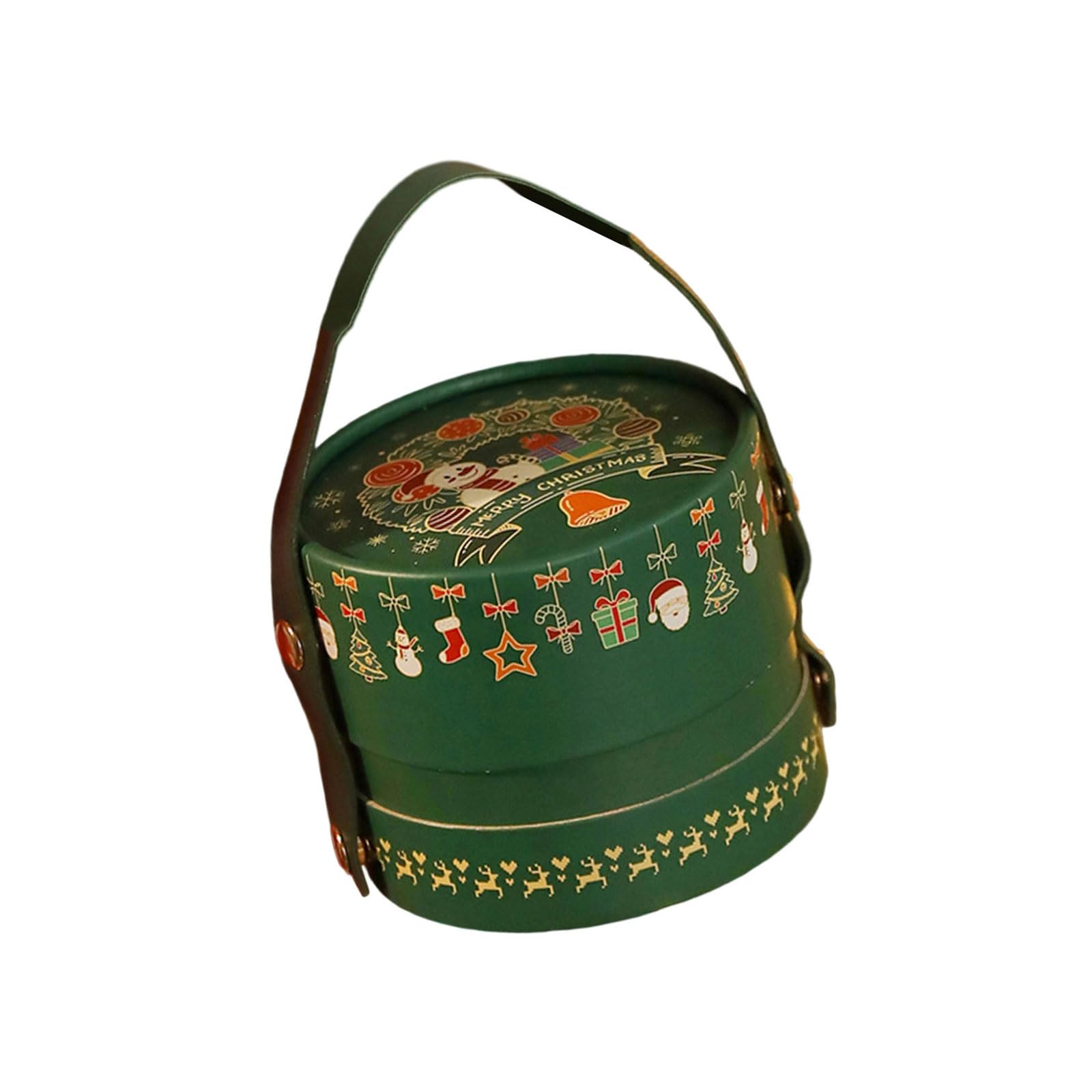 Linvimia A Linvimi Decorative Holiday Storage Box With Portable Handle Suitable For Treats Toy Nd Celebration Christmas Decorative Box