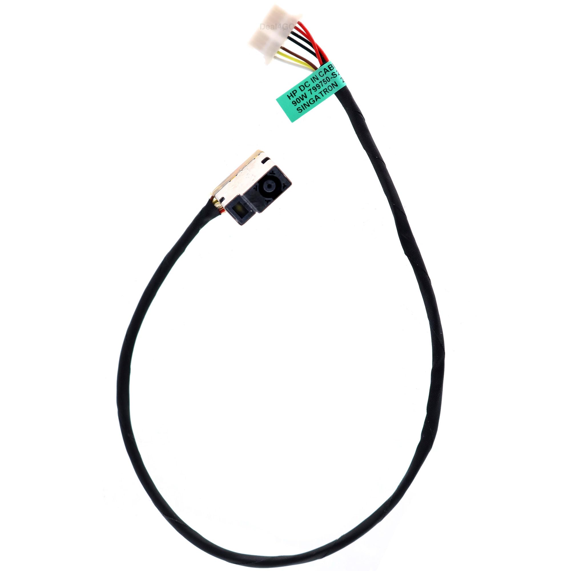 Amazon.com: Deal4GO 90W DC Power Jack Cable 799750-F23 Replacement