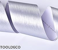 Vista 2 de TOOLDECO Calcomanías de metal de imitación cepilladas, autoadhesivas, bordes de pared, marco de puerta, marco de ventana, decoración de marco