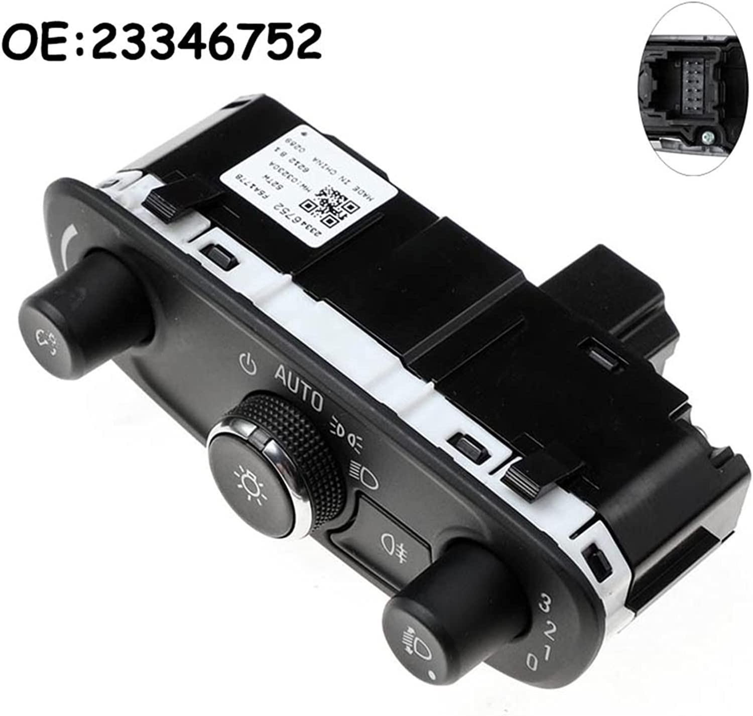 1Pcs Car Auto Accessorie Headlight Fog Light Lamp Control Switch 23346752 Height Adjustment and Rear Fog Lights