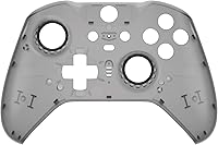 Vista 3 de eXtremeRate Cubierta frontal de repuesto negra transparente para Xbox One Elite Controller Series 2 (modelo 1797), carcasa frontal personalizada