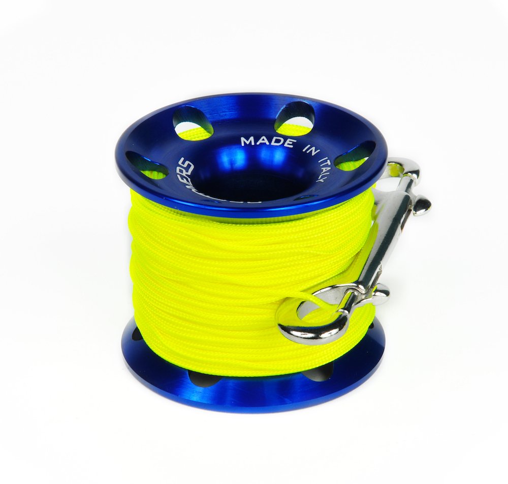 BESTDIVERS Scuba ml0088, kołowrotek wędkarski, uniseks, dla dorosłych, niebieski, 45 metrów