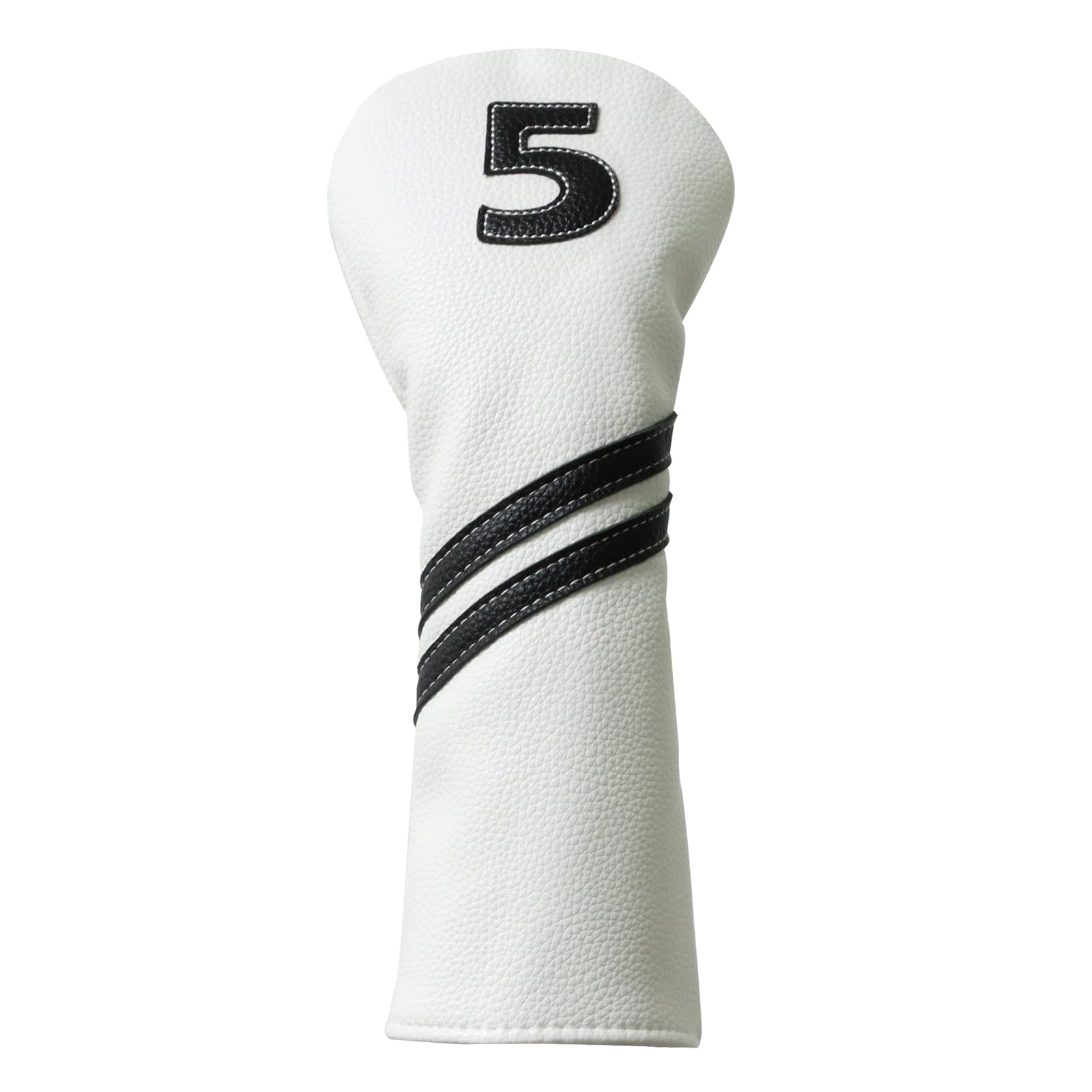 Golf Club Covers,4pcs or 1pc Golf Headcovers for Woods and Driver Fairway Hybrids Women Men - Premium PU Leather with Interchangeable Tags &amp; Magnetic Blade and Mallet Putter Covers