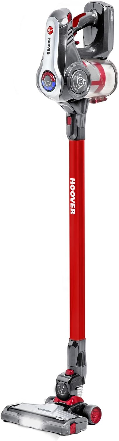 Hoover Discovery 3in1 Cordless Stick Vacuum Cleaner, DS22GR, Handheld, Above Floor, Turbo Boost, Wall Mount, 35 Mins Runtime - Red