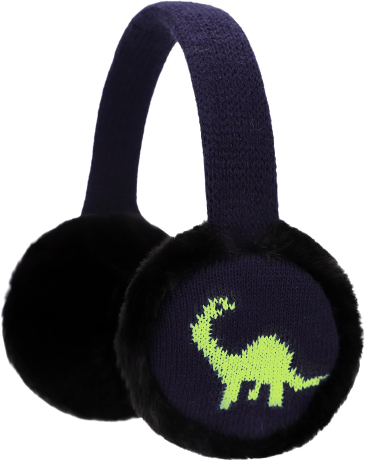 ZTL Kids Knit Earmuffs Soft Plush Ear Warmers Winter Outdoor Ear Muffs for Boys Girls