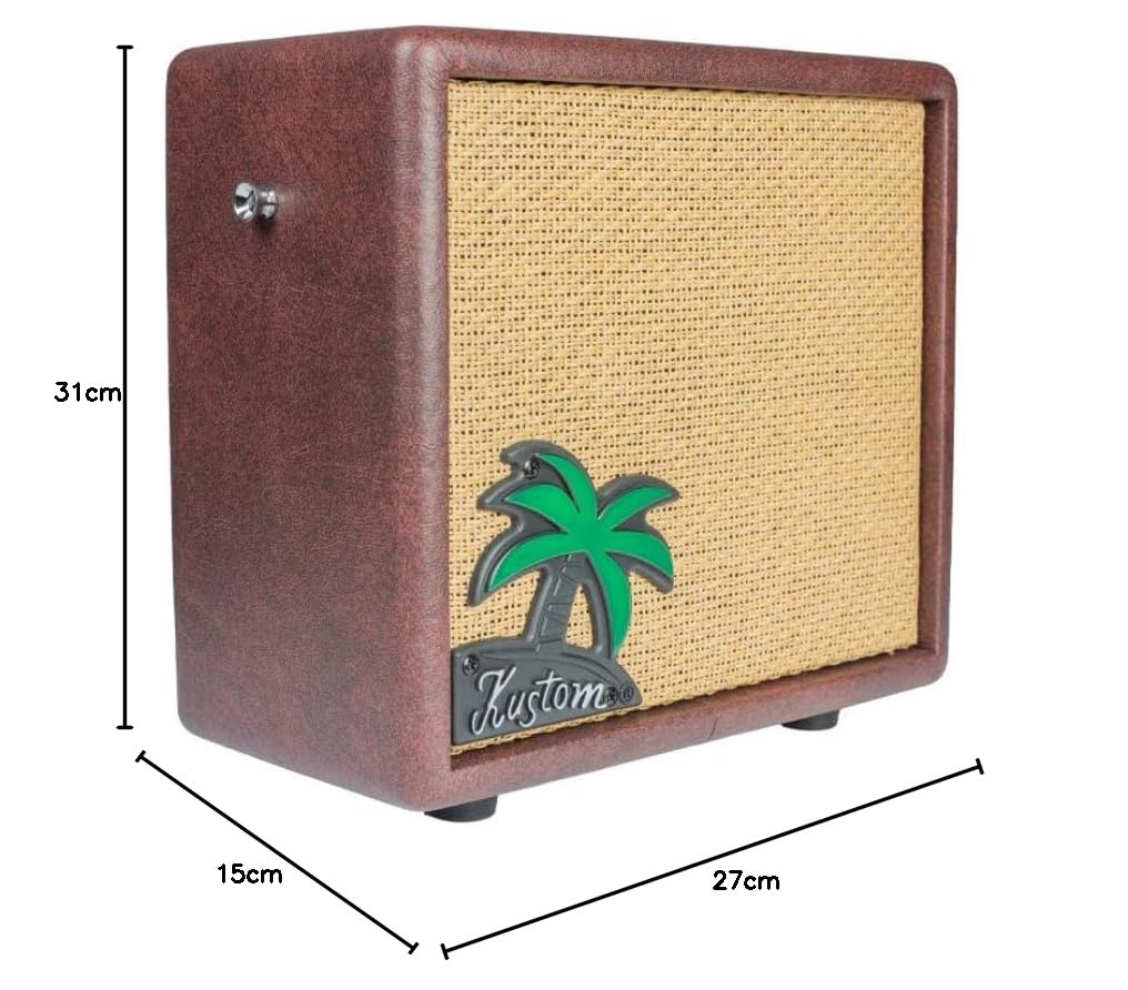 Kustom Pacchetto amplificatore alimentato a batteria per ukulele ~ 10W w/cinghie e pickup piezo