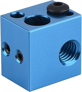 Printer Heating Block, Aluminum Heat Hot End Volcano Printer Sensor Block Specialized Hotend Heater Kit Improved Version Parts Accessories MK7 MK8 Thread Heatbreak 3D V6 Printer Extruder