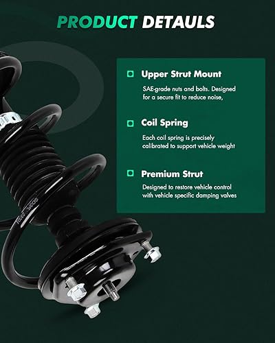 Miniatura 5 de SCITOO Conjunto de resorte de puntal 2007-2012 para Dodge Caliber  2007-2010 para Jeep Compass  2007-2010 para Jeep Patriot amortiguadores