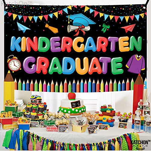 Image of KatchOn, Cute Kindergarten Graduate Banner - Large, 72x44 Inch | Kindergarten Graduation Decorations Class of 2026 | Kindergarten Graduation Backdrop, Kindergarten Graduation Decorations 2026