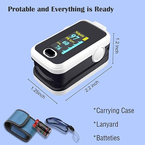 Miniatura 4 de Oxímetro de pulso con índice de variabilidad pletismográfica e índice de perfusión monitor portátil de saturación de oxígeno en sangre para ritmo