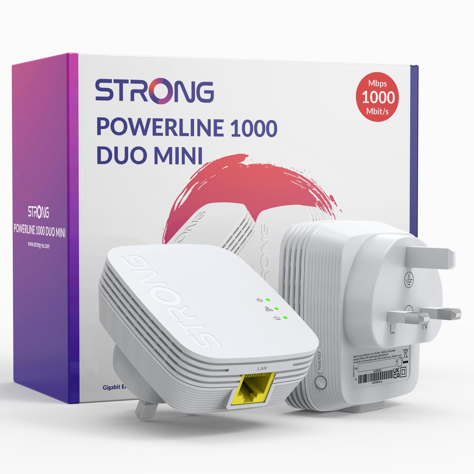 STRONG Powerline Set WiFi 1000 MB/S, WLAN aus der Steckdose, für STRONG Powerline Set WiFi 1000 MB/S, WLAN aus der Steckdose, für