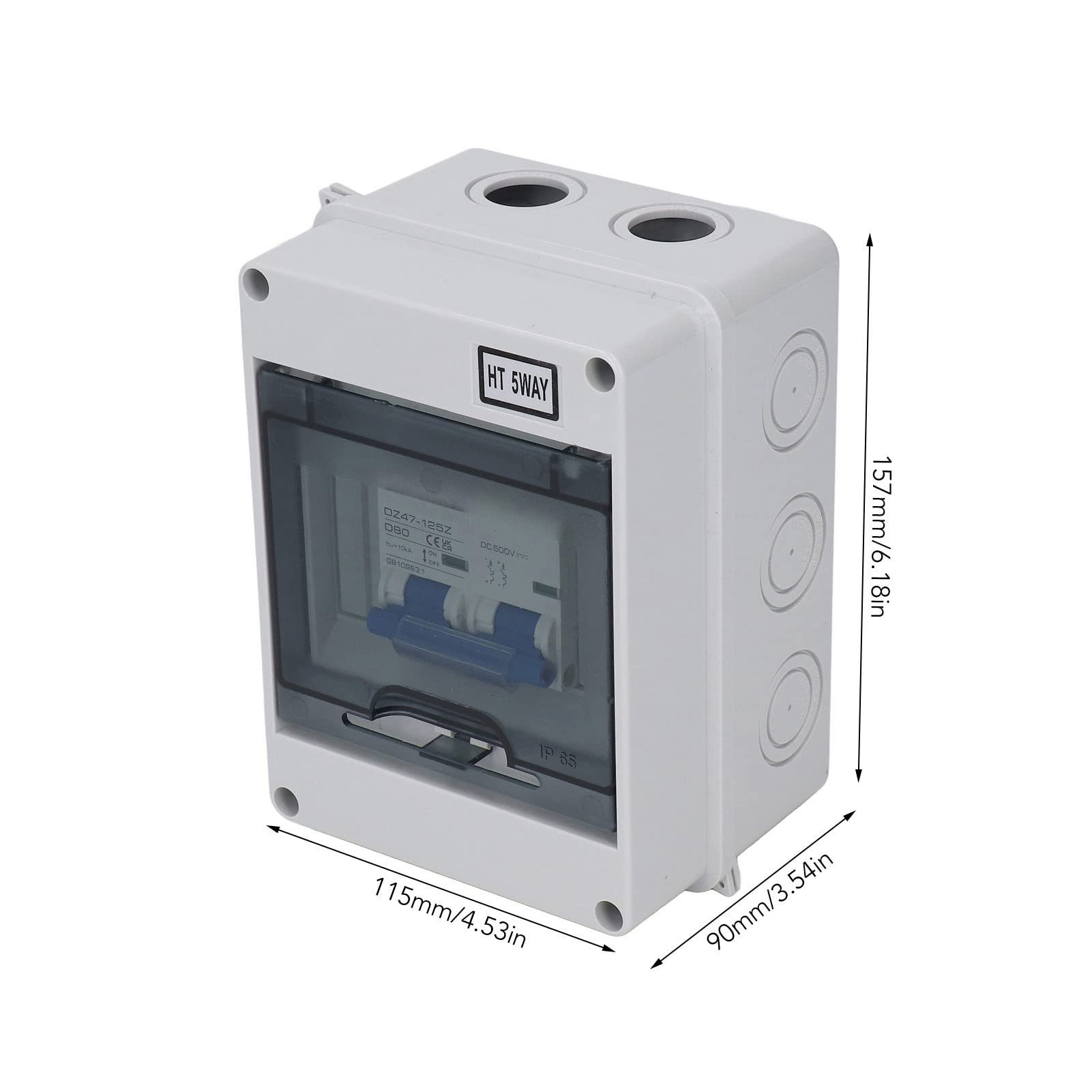 Disyuntor 2P 80A DC1000V Disyuntor CC Miniatura Interruptor Desconexión Montaje Riel DIN Panel Solar Fotovoltaico