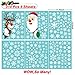 HINZER 310Pcs Christmas Window Clings Christmas Window Decorations Xmas Window Flakes Christmas Decals for Home Deer Santa Claus and Snowflakes