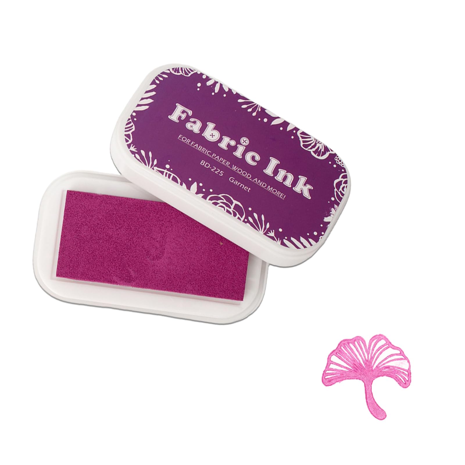 Sicheii Purple Ink Pads For Rubber Stamps, Stamp Pad For Fabric Wood Paper Stamping, Washable Fingerprint Thumbprint Ink Pad, Craft Ink Pad Stamps Partner Diy Color (Purple)