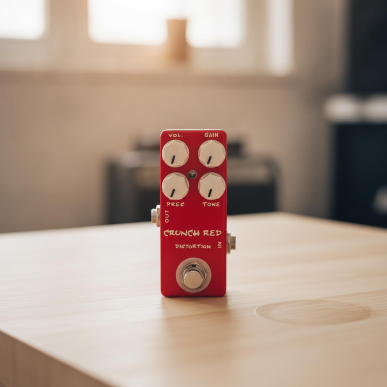 Verzerrerpedal Kompakt Verzerrer Platzsparend Gitarren-Effektpedal für Gitarristen, Proberaum