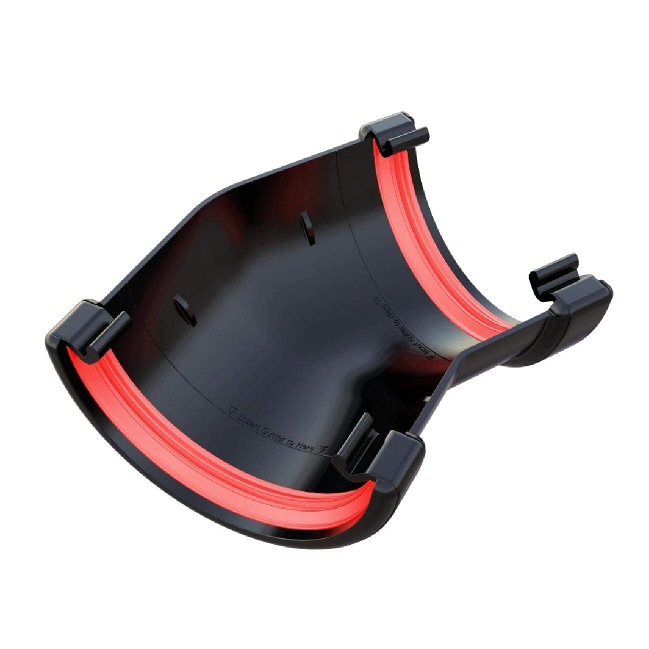 Freeflow Black Round Gutter 150 Degree Angle Joint, 112Mm Rain Water Systems